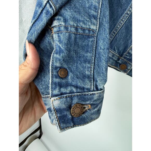 Calvin Klein Vtg. 80’s 90’s Denim Trucker Jacket Women S Estimated Grunge Jean - Picture 5 of 9